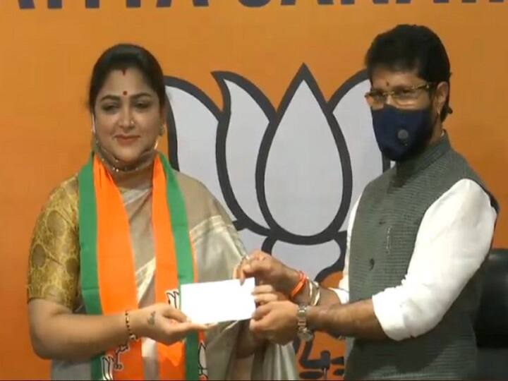 खुशबू सुंदर: सुबह में शिकायती चिट्ठी के साथ छोड़ी कांग्रेस, दोपहर में थामा बीजेपी का दामन Khushbu Sundar joins BJP after quitting Congress खुशबू सुंदर: सुबह में शिकायती चिट्ठी के साथ छोड़ी कांग्रेस, दोपहर में थामा बीजेपी का दामन