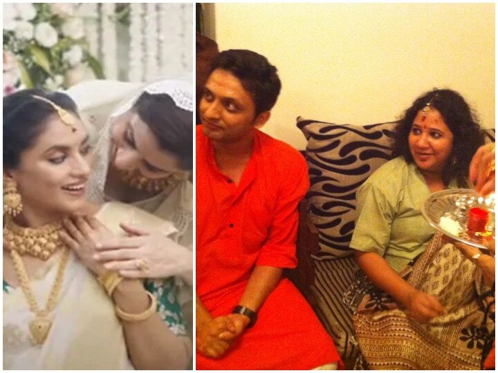 Zeeshan Ayyub wife rasika agashe shares her godbharai photo and comments on love jihad and special marriage act amid tanishq advertisement controversy तनिष्क विवाद के बीच जीशान अय्यूब की पत्नी रसिका ने शेयर की गोदभराई की तस्वीर, लव जिहाद को लेकर कही ये बात