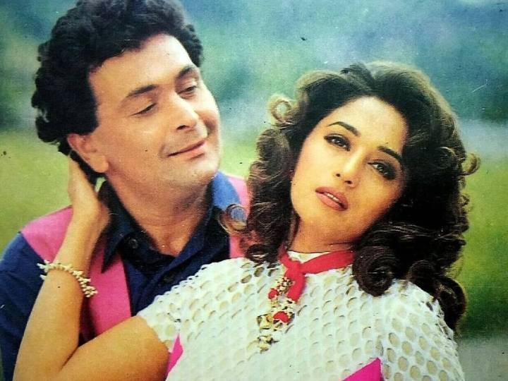 Madhuri Dixit Yaraana complete of 25 years actress remember rishi kapoor saroj khan माधुरी दीक्षित की 'याराना' को पूरे हुए 25 साल, तस्वीरें शेयर कर ऋषि कपूर और सरोज खान को किया याद