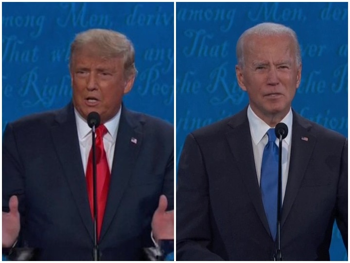 US Election 2020: Final presidential debate underway US Presidential Debate: ट्रंप के साथ बहस में बोले बिडेन- इतनी मौत के जिम्मेदार व्यक्ति को राष्ट्रपति बने रहने का हक नहीं