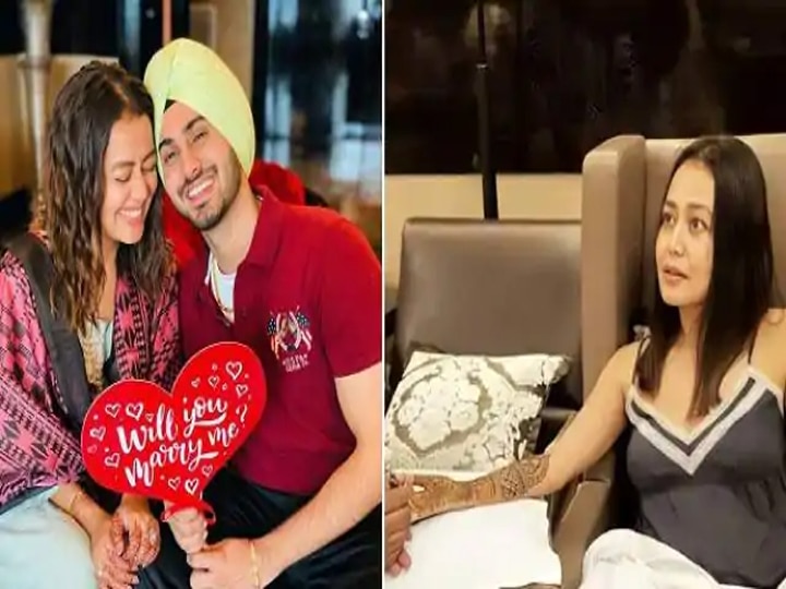 Neha Kakkar को चढ़ा मेंहदी का रंग, अपने हाथों पर लगाई रोहनप्रीत के नाम की मेहंदी The color of henna offered to Neha Kakkar, Rohanpreet name mehndi on her hands Neha Kakkar को चढ़ा मेंहदी का रंग, अपने हाथों पर लगाई रोहनप्रीत के नाम की मेहंदी