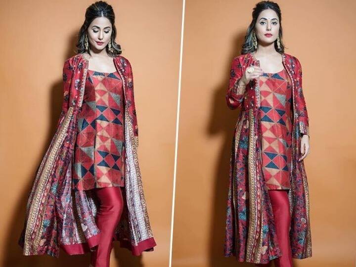 हिना खान - एक्ट्रेस हिना खान भी नवरात्रि के त्यौहार में रंगी नज़र आईं. सोशल मीडिया पर हिना के कुछ फोटो वायरल हो रहे हैं जिसमें वह ट्रेडिशनल इंडियन ड्रेस में बेइंतिहा खूबसूरत लग रही हैं.