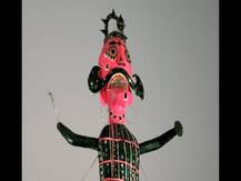 अयोध्या: 55 फीट के रावण का होगा दहन, प्रदूषण के कारण सिर्फ ग्रीन पटाखों का हुआ इस्तेमाल