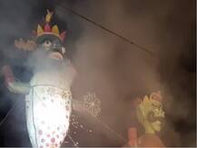 मेरठ: रावण के साथ यहां कोरोना और लंका भी दहन, महामारी से जीत दिलाने का किया गया वादा