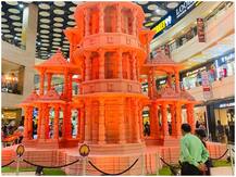 दिल्ली के पेसिफिक मॉल में बना राम मंदिर का मॉडल, लोगों के लिए बना आकर्षण का केंद्र