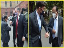 अमेरिकी विदेश मंत्री पोम्पिओ, रक्षा मंत्री एस्पर एनएसए अजित डोभाल से मिले, अभिवादन के तरीके ने खींचा ध्यान