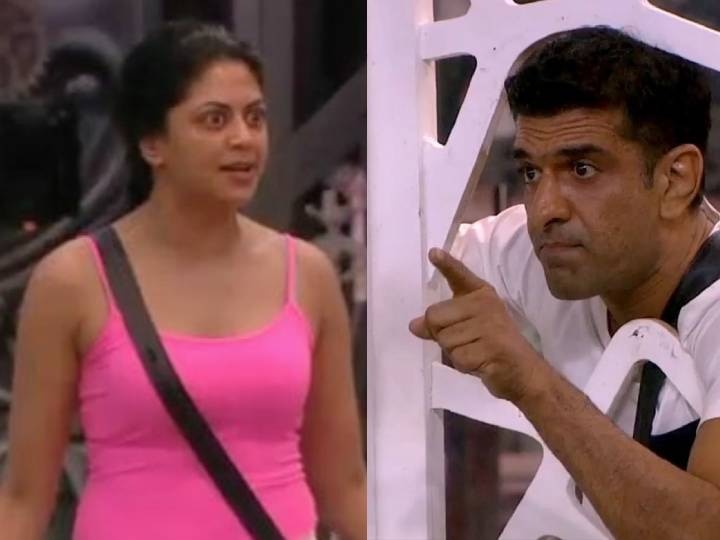 Bigg Boss 14 Kavita Kaushik fight with Eijaz khan and rubina dilaik blame bigg boss biased Bigg Boss 14: कप्तान एजाज खान से भिड़ींं कविता कौशिक, रुबीना दिलाइक ने बिग बॉस पर लगाया पक्षपात करने आरोप