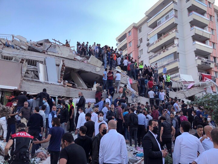 Earthquake hits Turkey, Greece of magnitude 7 strikes Aegean Sea, kills 14 तुर्की में शक्तिशाली भूकंप से 22 लोगों की मौत, देश के तीसरे सबसे बड़े शहर इजमिर में हुई सबसे ज्यादा तबाही