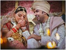 In Pics: काजल अग्रवाल ने शादी में भरी महफिल में चूम लिया था पति का हाथ, खूब वायरल हो रहा है ये अंदाज