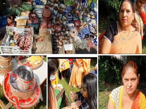 नोएडा: कोरोना के चलते बाजार में सन्नाटा, करवाचौथ की तैयारी घर पर कर रही हैं महिलाएं नोएडा: कोरोना के चलते बाजार में सन्नाटा, करवाचौथ की तैयारी घर पर कर रही हैं महिलाएं