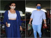तुषार कपूर और एक्ट्रेस करिश्मा तन्ना एयरपोर्ट पर स्पॉट हुए, कैजुअल लुक में लग रहे थे शानदार, देखें तस्वीरें