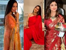 बिपाशा से शिल्पा तक, करवाचौथ पर इतनी खूबसूरत दिखीं बॉलीवुड अभिनेत्रियां, देखें तस्वीरें