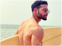 गोवा में शूटिंग करने गए सिद्धांत चतुर्वेदी शर्टलेस अंदाज में सर्फिंग करते दिखे, वायरल तस्वीरें