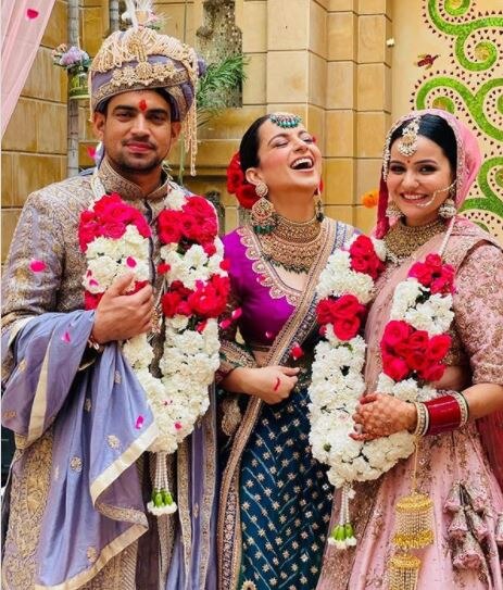 Kangana Ranaut ने भाई की शादी समारोह की तस्वीरें शेयर कीं, बेहद ग्लैमरस अंदाज में दिखीं कंगना
