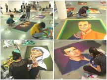 गुजरात: दीवाली के अवसर पर राजकोट की एक आर्ट गैलरी में महिलाओं ने बनाई 100 से ज्यादा खूबसूरत रंगोली