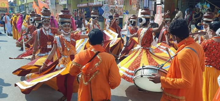 झांकी में दिखी राम नगरी अयोध्या की संस्कृति