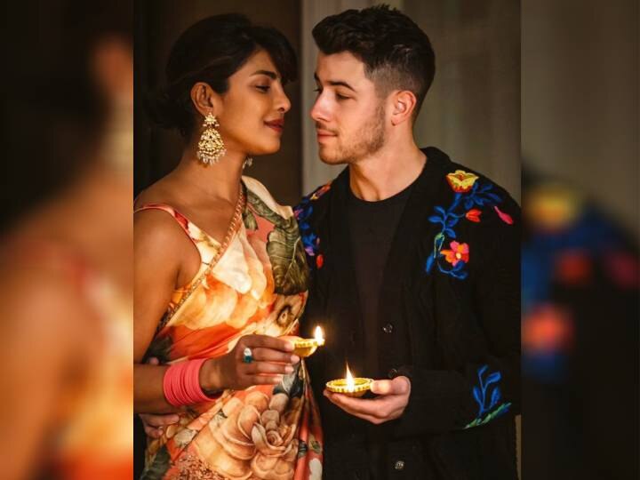 Priyanka Chopra and Nick Jonas Diwali photo and share wishes and greetings प्रियंका चोपड़ा ने पति निक जोनास के साथ लंदन में मनाई दिवाली, शेयर की ये खूबसूरत तस्वीर
