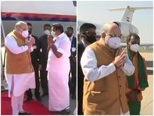 गृह मंत्री अमित शाह चेन्नई पहुंचे, राजनीति में उतरने की तैयारी में जुटे सुपरस्टार रजनीकांत से कर सकते हैं मुलाकात