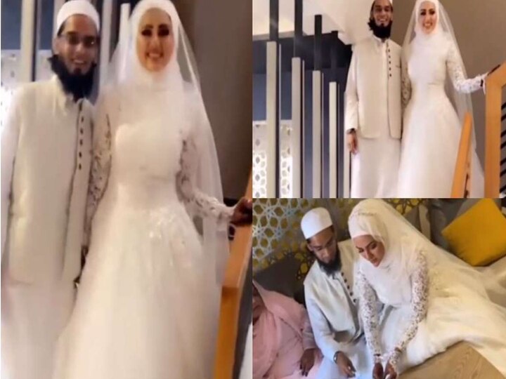 After Quitting Movies, Sana Khan Weds Mufti Anas In Surat बॉलीवुड छोड़ चुकीं Sana Khan ने मुफ़्ती अनस से किया निकाह, वायरल हुआ वीडियो