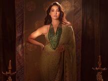 सोने जैसा रंग है तेरा : चमचमाते सुनहरे कफ्तान में नज़र आई Nora Fatehi, हाई हील्स की कीमत उड़ा देगी आपके होश