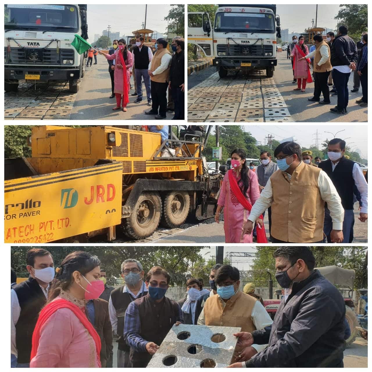 नोएडा में प्लास्टिक वेस्ट से सड़क बनाने का काम शुरू,प्रदेश में ऐसा काम करने वाला पहला शहर बना