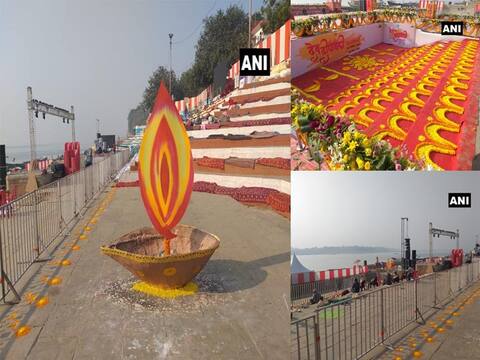 देव दीपावली पर पीएम के स्वागत के लिये सज रही है काशी, घाटों पर आकर्षक चित्रकारी देव दीपावली पर पीएम के स्वागत के लिये सज रही है काशी, घाटों पर आकर्षक चित्रकारी