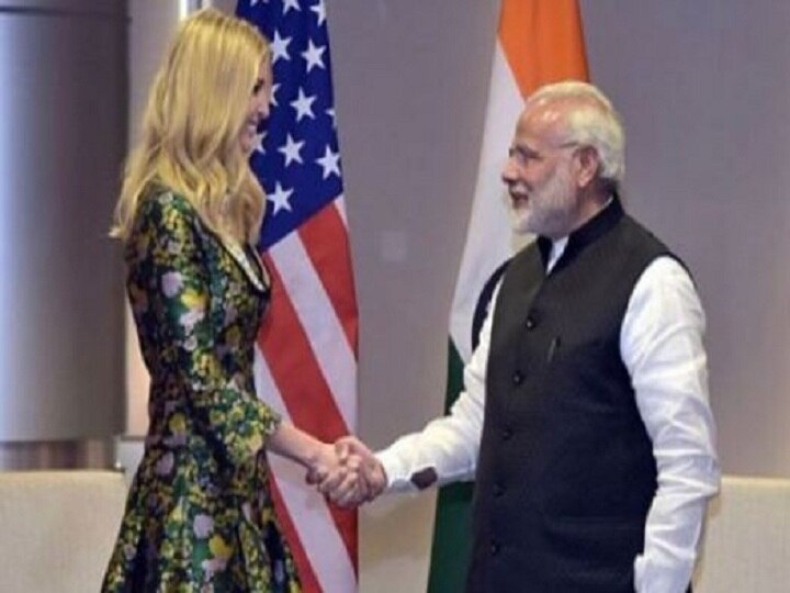 Ivanka Trump shares photo with Prime Minister Narendra Modi mentions Indo American friendship इवांका ट्रंप ने शेयर की प्रधानमंत्री नरेंद्र मोदी के साथ तस्वीर, भारत-अमेरिकी दोस्ती का किया जिक्र