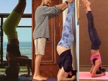 In Pics: योगा करने में माहिर हैं ये एक्ट्रेसेस, देखें दीपिका से लेकर अनुष्का की Headstand करते हुए तस्वीरें