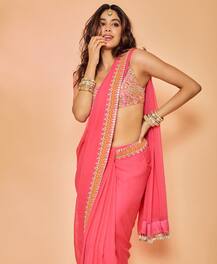 एक नज़र डालें Janhvi Kapoor के साड़ी कलेक्शन पर, यकीनन इस Wedding Season आपको करेगा इन्स्पायर