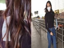 अपनी टी शर्ट से प्राइस टैग निकालना भूली Manushi Chillar, एयरपोर्ट पर किया गया स्पॉट