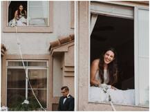 कोरोना संक्रमित होने के बाद दुल्हन ने खिड़की से पूरी की शादी की सभी रस्में, तस्वीरें वायरल