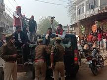 रायबरेली: पुलिस की मुस्तैदी के चलते 'किसान यात्रा' का नहीं दिखा असर, हिरासत में लिए गए सपा कर्यकर्ता