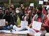 CM केजरीवाल के घर के बाहर महापौरों का धरना जारी, मनोज तिवारी और गौतम गंभीर भी हुए शामिल