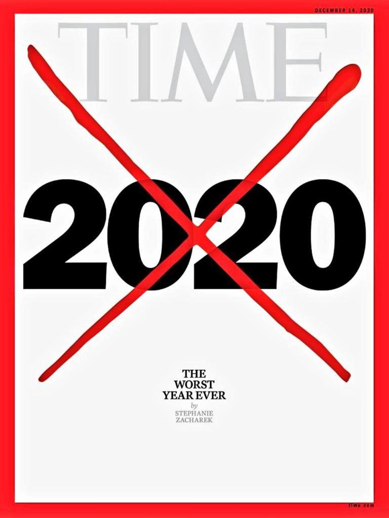 TIME मैगजीन के कवर पर साल 2020 पर लगा रेड क्रॉस, 100 साल में सिर्फ 5वीं बार हुआ ऐसा