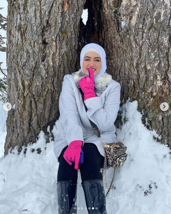 खूबसूरत पोज देती सना खान.