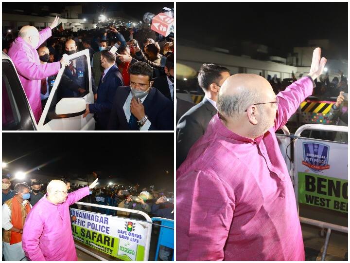 Amit Shah reached West Bengal on his two days visit amid resignation in TMC TMC में इस्तीफों की झड़ी के बीच दो दिवसीय दौरे पर पश्चिम बंगाल पहुंचे अमित शाह, पार्टी की तैयारियों का लेंगे जायजा