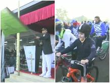 भोपाल में 15 किलोमीटर लंबी साइक्‍लोथॉन रेस आज, डीजीपी ने हरी झंडी दिखाकर किया रवाना