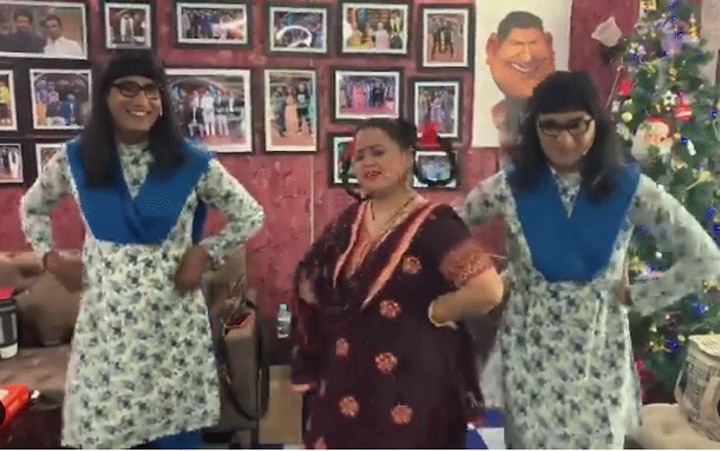 Kiku Sharda and Bharti Singh's back stage fun in Kapil Sharma show, funny act on hardy sandhu song Titliyaan कपिल शर्मा शो में भी छाया ‘तितलियां’ गाने का जादू, भारती और कीकू शारदा ने बनाया बैक स्टेज फनी वीडियो