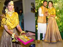 #GazaWedding: Gauhar Khan ने बाँटे मेहंदी के बाद लड्डू, जोड़ा लग रहा बेहद स्टाइलिश