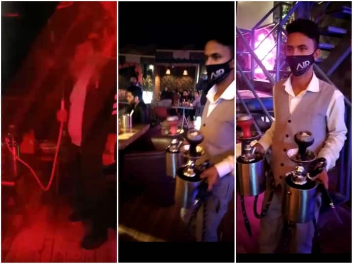 Delhi Police arrested 4 people after raiding illegal hukka bar in Punjabi Bagh area ann दिल्ली पुलिस की अवैध हुक्का बार पर रेड, महामारी नियमों के उलंघन को लेकर FIR, 4 लोग गिरफ्तार