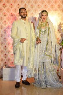 दुल्हन बनकर बला सी खूबसूरत लग रही हैं गौहर खान, यहां देखिए निकाह लुक में शौहर जैद दरबार संग सबसे पहली तस्वीरें