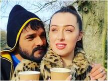 Khesari Lal Yadav ने विदेशी एक्ट्रेस को सिखाई भोजपुरी, सोशल मीडिया पर वायरल हो रहा वीडियो