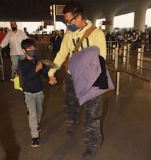 शादी की सालगिरह मनाने फैमिली के साथ वेकेशन के लिए निकले Aamir Khan, एयरपोर्ट पर हुए स्पॉट