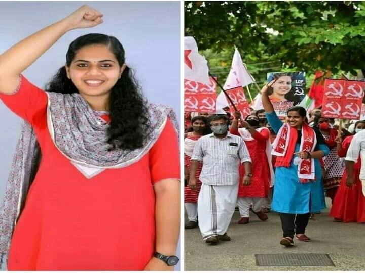  तिरुवनंतपुरम के मुडवानमुगल से मार्क्‍सवादी कम्युनिस्ट पार्टी (माकपा) की पार्षद आर्या राजेंद्रन ने नगर निगम के नए महापौर के रूप में शपथ ली. 