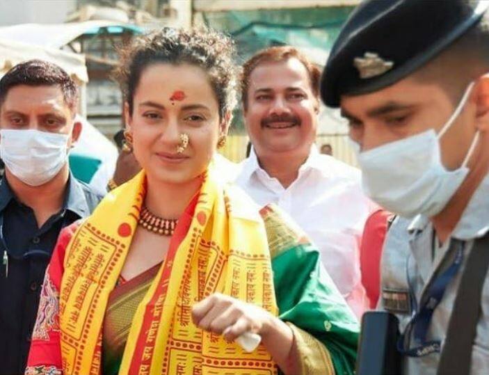 दरअसल, कंगना इस दौरान मराठी अंदाज में दिखाई दीं, जिसे उनके फैंस काफी पसंद कर रहे हैं. 