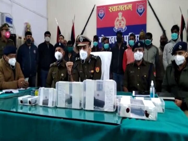 Police nabbed eight robbers in businessman murder case ann गोरखपुर: लूट के इरादे से व्‍यापारी की गोली मारकर हत्‍या करने वाले 8 लुटेरे गिरफ्तार, दो फरार