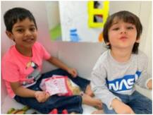 बेस्ट फ्रेंड के साथ Taimur Ali Khan की बेहद क्यूट तस्वीर आई सामने, मम्मी करीना की तरह कर रहे हैं 'पाउट'