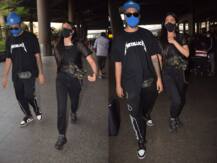 मैं चली मैं चली : मास्क से लेकर शूज़ तक सब कुछ ब्लैक, कूल अंदाज़ में एयरपोर्ट पर स्पॉट हुई Shruti Haasan