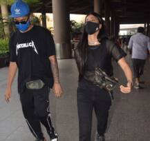 मैं चली मैं चली : मास्क से लेकर शूज़ तक सब कुछ ब्लैक, कूल अंदाज़ में एयरपोर्ट पर स्पॉट हुई Shruti Haasan