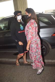 Photos: गर्लफ्रेंड ऋचा को एयरपोर्ट पर गुड बाय करते बेहद इमोशनल हुए अली फजल, कभी गले लगाया तो कभी किया KISS